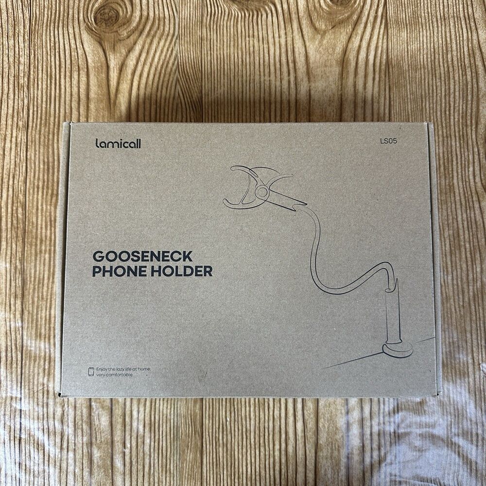 Lamicall Phone Holder Bed Gooseneck Mount Cell Phone Clamp Clip for Desk